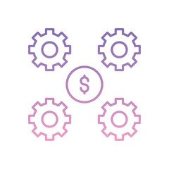 Money Management Icon vector stock illustration