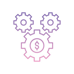 Business Management Icon vector stock illustration