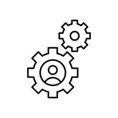 Team Manager Icon vector stock illustration