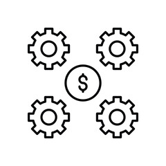 Money Management Icon vector stock illustration
