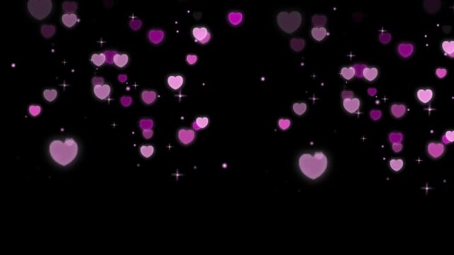 Lovely hearts animation video. 