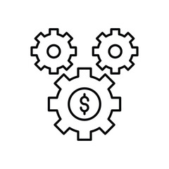 Business Management Icon vector stock illustration