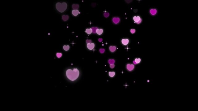 Lovely hearts animation video. 