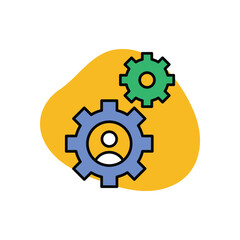 Team Manager Icon vector stock illustration