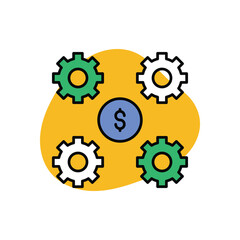 Money Management Icon vector stock illustration