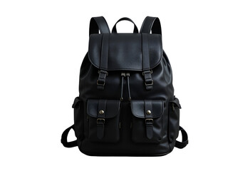 Naklejka premium black leather bag