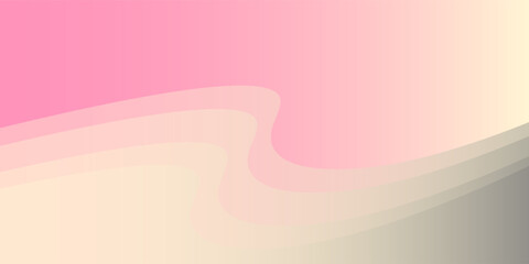 Obraz premium Abstract pastel gradient background with smooth flowing curves and soft pink, beige, and gray tones, perfect for modern design and branding.