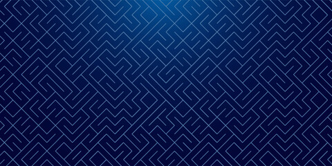 Abstract AI circuit board background. Technology connected blue lines with electronics elements on tech bg.