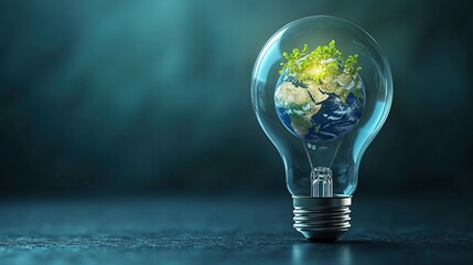 Earth Inside a Light Bulb: Concept of Sustainable Energy