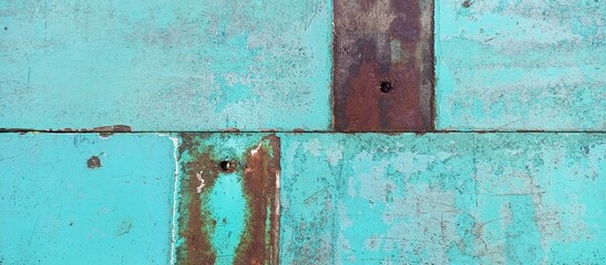 Oxidized Copper Texture with Green Patina