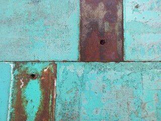 Oxidized Copper Texture with Green Patina