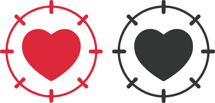 two hearts in the form of heart