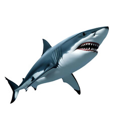 shark isolated on white