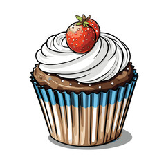 cup cake vector for design needs