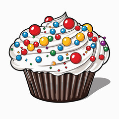 cup cake vector for design needs