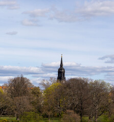 Fototapeta premium Antique architecture of old buildings Dresden, Germany