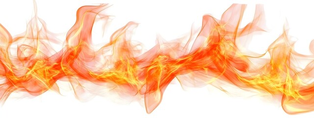 Dynamic flames and heat waves isolated 