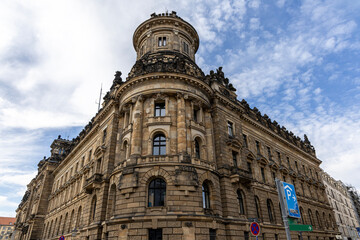 Fototapeta premium Antique architecture of old buildings Dresden, Germany