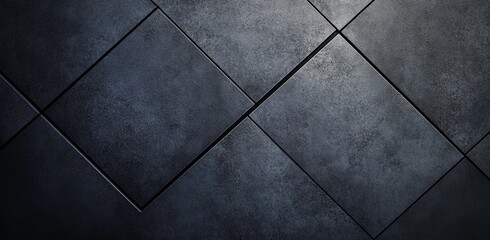 Modern minimalist background with diagonal black lines, close-up of the wall, and a dark gray color scheme for an elegant design element. 