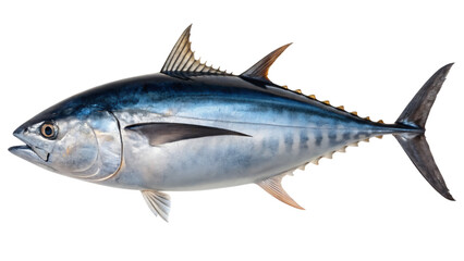 blue fin tuna isolated on white