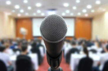 Focused microphone in a conference room