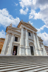 Urbino Cathedral: Duomo di Urbino, Cattedrale Metropolitana di Santa Maria Assunta. Marche Italy.