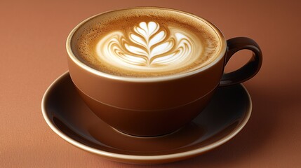 Latte Art Coffee Image for Coffee Shop Promotion, Coffee Ads, Coffee Culture Materials