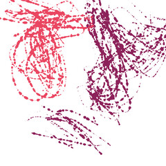 Dynamic abstract art: Bold brushstrokes of red and purple dance across the canvas, creating a vibrant visual symphony.