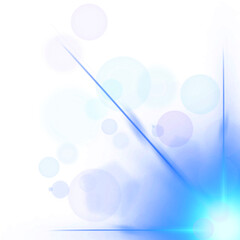 Blue Sparkle Light Effect PNG Shape