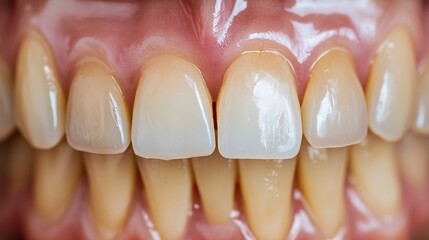 Comparison of teeth before and after whitening, symbolizing professional oral care and dental services
