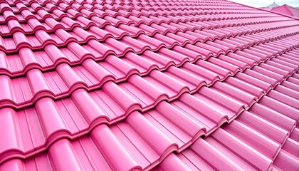 Fototapeta premium pink roof tiles