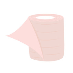 Medical tape on white background. Sticky bandage icon. Vector illustration.