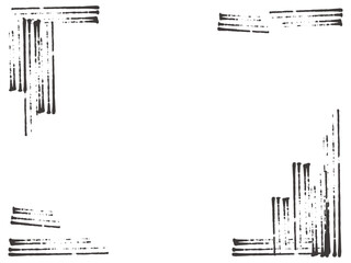 手書きの掠れた線のビンテージ風コーナ 背景素材