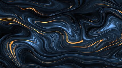 Abstract Marbled Design with Gold Veins