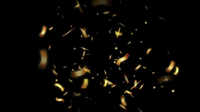 Gold dots lines movement. 