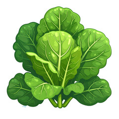 Fototapeta premium Fresh Green Spinach Leaves with Lush Texture Perfect for Culinary Displays and Healthy Lifestyle Illustrations in Vibrant Shades of Green