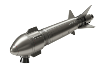 Advanced Guided Missile Technology HighResolution Image on Transparent background