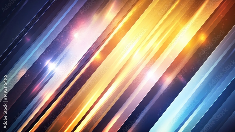 Poster diagonal lines of light abstract background