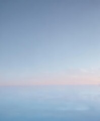 Obraz premium Soft light blue pastel sky gradient, tranquil and smooth, peaceful abstract background , muted, digital-art