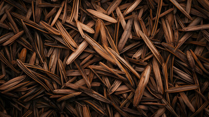 Detailed View Of Dry Brown Leaves