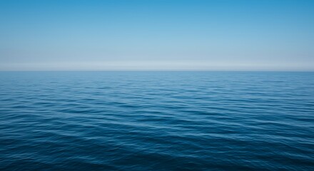 Fototapeta premium Ocean Water and Clear Blue Sky