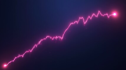 An abstract illustration of an upward stock chart.
