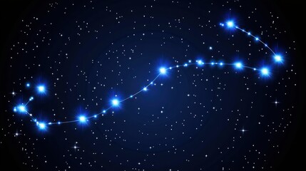 Obraz premium Constellation Scorpius in Space