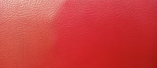Fototapeta premium Vibrant Bright Red Leather Textured Surface