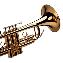 trumpet isolated on white