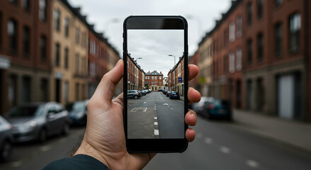 smartphone,  phone,  mobile phone, Smartphone Photography of City Street Scene