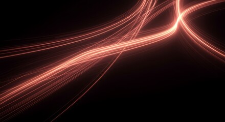 Light Trails Flowing Abstract Background with Energy Lines