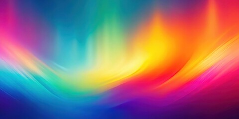 Obraz premium Gradient background with vibrant colors blending into a blurred abstract shape, unique wallpaper design , blurred shape