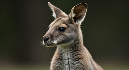 Fototapeta premium kangaroo, joey, marsupial, Young Kangaroo Portrait