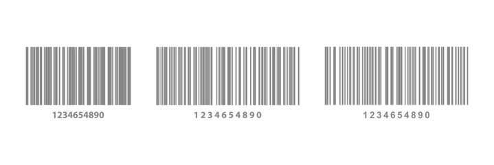 Barcode vector icon or bar code scan label for product price tag. trendy bar code for web icon.
